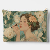 Enchanted Bloom Art Nouveau Zubehörtasche (Rückseite)