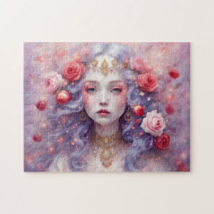 Enchanted Blossom Fairy Portrait Puzzle