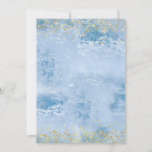 Enchanted Blue Ainderella Fairy Tale Einladung (Rückseite)