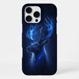 Enchanted Blue Stag iPhone 16 Pro Max Case Hülle