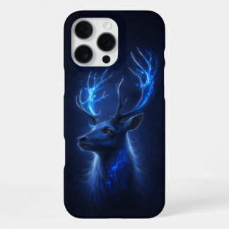 Enchanted Blue Stag iPhone 16 Pro Max Case Hülle