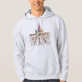 Enchanted Book Page Castle Pullover Hoodie  (Vorderseite)