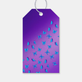 Enchanted Butterflies Purple  Gift Tags  Geschenkanhänger