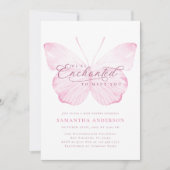 Enchanted Butterfly Baby Shower Einladung (Vorderseite)