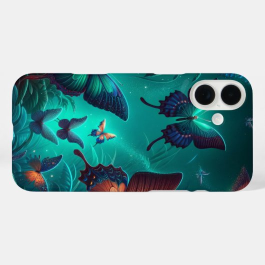 Enchanted Butterfly Forest Glow Phone Case (Rückseite (Horizontal))