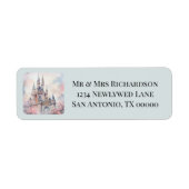 Enchanted Castle Fairytale Wedding Return Address (Vorne)