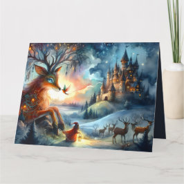 Enchanted Castle Winter Art Karte