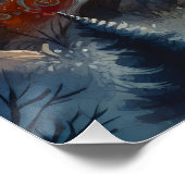 Enchanted Castle Winter Art Poster (Ecke)