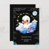 Enchanted Children Duck Birthday Dankeskarte (Vorne/Hinten)