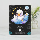 Enchanted Children Duck Birthday Einladung (Stehend Vorderseite)