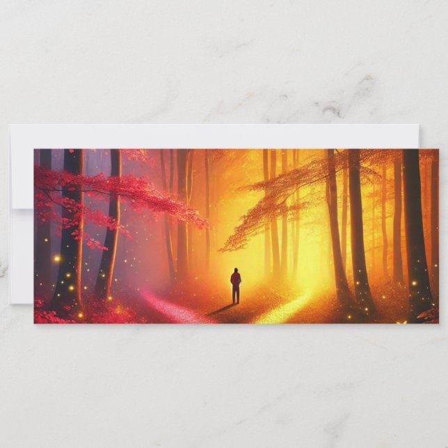 Enchanted Crossroads – Vibrant Autumn Forest Art P (Vorderseite)