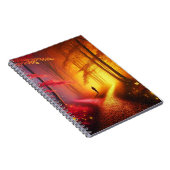 Enchanted Crossroads – Vibrant Autumn Forest Art P Notizblock (Rechte Seite)