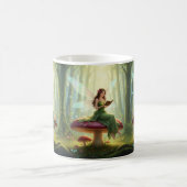 Enchanted Day Fairy Reading a Book Puzzle Kaffeetasse (Mittel)