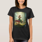 Enchanted Day Fairy Reading a Book T-Shirt (Vorderseite)