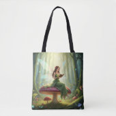Enchanted Day Fairy Reading a Book Tasche (Vorderseite)