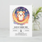 Enchanted Digital Hamster Geburtstag Einladung (Stehend Vorderseite)