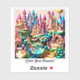 "Enchanted Dreamscapes enthüllt" Aufkleber