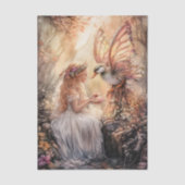 Enchanted Duck Fairy Girl Decoupage Seidenpapier (Vorderseite)