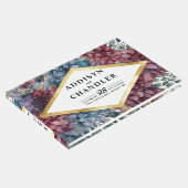 Enchanted Elegance Jewel Toned Floral Wedding Gästebuch (Ecke)