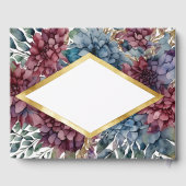 Enchanted Elegance Jewel Toned Floral Wedding Gästebuch (Rückseite)