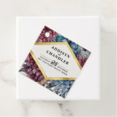 Enchanted Elegance Jewel Toned Floral Wedding Geschenkanhänger (Beispiel)