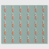 Enchanted Elf | North Pole Christmas Geschenkpapier (Flach)