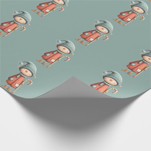 Enchanted Elf | North Pole Christmas Geschenkpapier (Ecke)