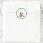 Enchanted Elf | North Pole Christmas  Runder Aufkleber (Tasche)