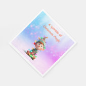 Enchanted Elf | North Pole Christmas  Serviette (Ecke)