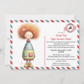 Enchanted Elf | North Pole Ugly Sweater Party  Einladung (Vorderseite)