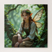 Enchanted  Elven Fairy Sitting in Tree Puzzle (Vertikal)