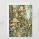 Enchanted Emerald Forest Fairy Birthday Einladung (Rückseite)