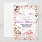 Enchanted Fairy Baby Shower  Einladung (Vorne/Hinten)