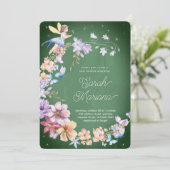 Enchanted Fairy Baby Shower Einladung (Stehend Vorderseite)