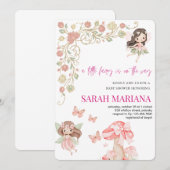 Enchanted Fairy Baby Shower  Einladung (Vorne/Hinten)