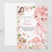 Enchanted Fairy Baby Shower Einladung (Vorne/Hinten)