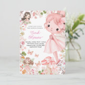 Enchanted Fairy Baby Shower Einladung (Stehend Vorderseite)