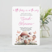 Enchanted Fairy Baby Shower Einladung (Stehend Vorderseite)