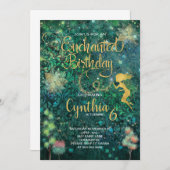 Enchanted Fairy Birthday Einladung (Vorne/Hinten)