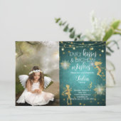 Enchanted Fairy Birthday Einladung (Stehend Vorderseite)