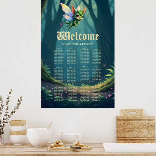 Enchanted Fairy Critter – Magical Forest Sprite  Poster (Küche)