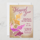 Enchanted Fairy First Magic Geburtstag Einladung (Vorderseite)