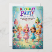 Enchanted Fairy Garden Geburtstagsparty Einladunge Einladung (Vorderseite)