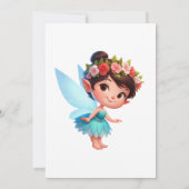 Enchanted Fairy Garden Geburtstagsparty Einladunge Einladung (Rückseite)