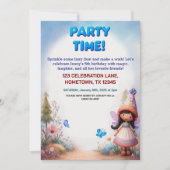 Enchanted Fairy Garden Geburtstagsparty Einladunge Einladung (Vorderseite)