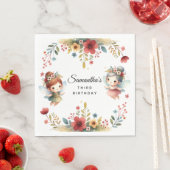 Enchanted Fairy Garden Girl Birthday Party Serviette (Beispiel)