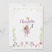 Enchanted Fairy Garden zum Geburtstag Einladung (Rückseite)