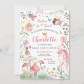 Enchanted Fairy Garden zum Geburtstag Einladung (Vorderseite)