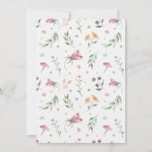 Enchanted Fairy Garden zum Geburtstag Einladung (Rückseite)