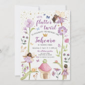 Enchanted Fairy Garden zum Geburtstag Einladung (Vorderseite)